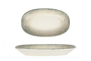 Сервировочная тарелка Bonna - Sway - фарфор - 19x11 см, мультиколор