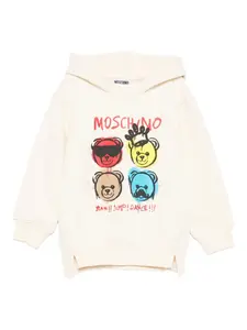 Худи с принтом Teddy Bear Moschino Kids, нейтральный