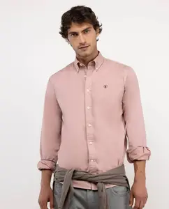 Мужская рубашка Garment Dyed из хлопка El Ganso, розовый