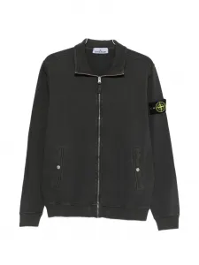 Свитер на молнии Stone Island, серый