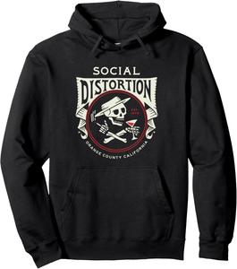 Официальная толстовка Social Distortion Skelly Circle, черная