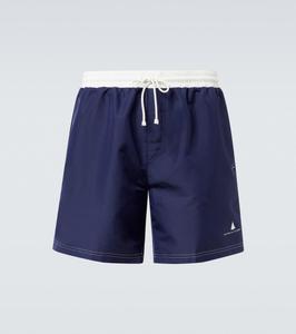 Плавки с логотипом Brunello Cucinelli, темно-синий