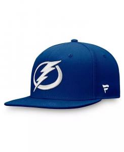 Мужская синяя бейсболка Tampa Bay Lightning Core Primary Logo Snapback Fanatics