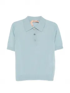 Поло с украшенными пуговицами Nº21, синий