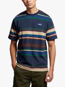 Хлопчатобумажная футболка в полоску обычного покроя с коротким рукавом Penfield, темно-синий/разноцветный