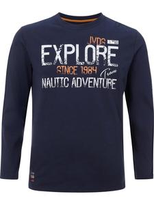 Лонгслив Jan Vanderstorm Shirt Elion, темно-синий