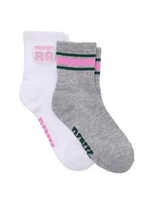 2 пары носков по 1/4 Pink, heather grey/optic white stripe