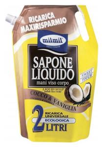 Жидкое мыло, кокос и ваниль, 2л Milmil, inna