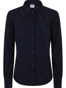 ASPESI рубашка с закругленным подолом, синий