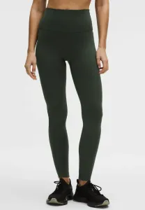 Леггинсы wunder train без подкладки с высокой посадкой, 71 см Lululemon, Rainforest Green