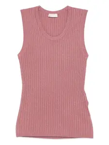 Вязаный топ Liu Jo, розовый