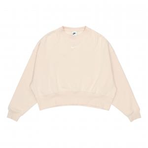 Свитер (WMNS) Nike Sportswear Collection Small Logo Cropped Sweatshirt 'Beige'
