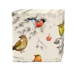 Набор салфеток из 4 шт., 100 % хлопок, 20x20 дюймов, Bird Watch