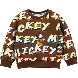 Свитшот Mickey Series Dark Coffee для детей 3-7 лет Disney, темно-коричневый