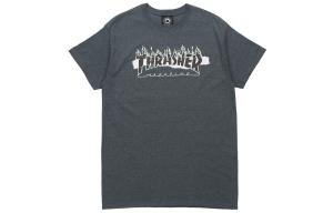 Футболка прямая US Version Unisex серая черная Thrasher