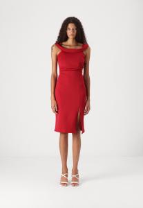 Коктейльное платье / Вечернее платье ALEX OFF SHOULDER MIDI WAL G., темно-красный