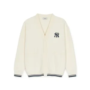 MLB Нью-Йорк Янкиз вязаный свитер унисекс кремовый