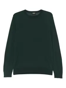Свитер с круглым вырезом Zegna, зеленый