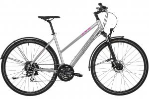 Кроссовый велосипед Carver Cinos Street 110 - 28 дюймов - Damen Sport - 2024, цвет Grau|midgrey darksilver pink