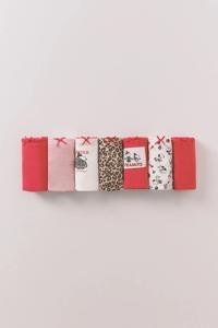 Набор из 7 стрингов snoopy women'secret, бордовый