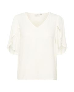 Блузка с коротким рукавом Kaffe Blouse, белый