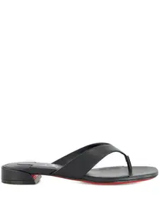 Босоножки с Т-образным ремешком Christian Louboutin, черный