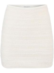 Твидовая юбка мини Nina Ricci, белый