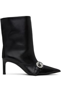 Ботильоны на каблуке с ремешком Coperni, черный