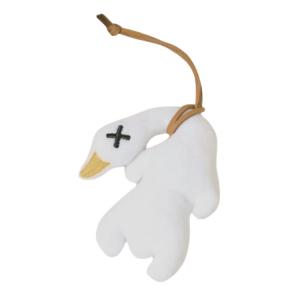 Милый жареный утенок пищащий брелок плюшевый кулон высота 7,5 см Nodding Bud Bug