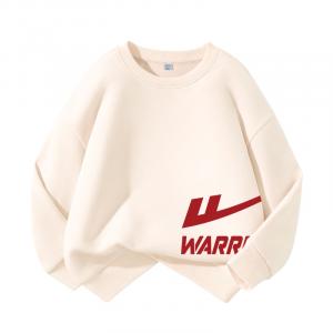 Детский свитшот с круглым вырезом Moderate WARRIOR, [fleece-lined]оранжевый/h красный logo bottom left