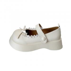 Туфли Мэри Джейн на платформе женские Dawei's house, Ecru