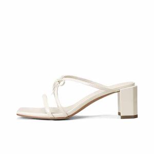 SHOEMAKER QUEEN Женские слайдеры белые, цвет White