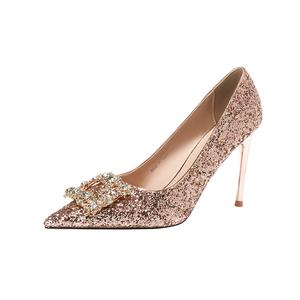 Женские туфли на тонком каблуке, цвет шампанского Zomila, Champagne 9.5