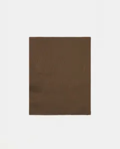Блестящий однотонный шарф Banarassi, коричневый