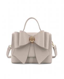Сумка через плечо с магнитной застежкой и двойным бантом LIKE DREAMS, Beige