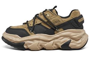 Кроссовки женские толстые низкие Yearcon, цвет Khaki/Black