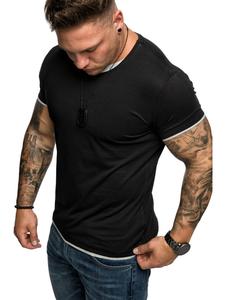 Футболка Amaci&Sons, черный/серый