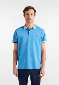 Рубашка-Поло con collo ed orli stampati Harmont & Blaine, Celeste Screziato