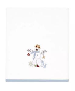 Набор полотенец для рук Avanti из хлопка с вышитым снеговиком, 2 шт, белый