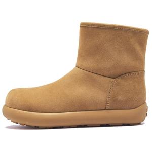 Женские зимние ботинки AGSDON замшевые, каштановый