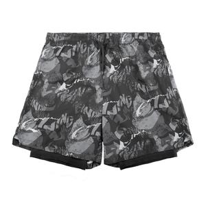 LINING Спортивные шорты унисекс черно-серого цвета