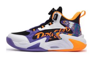 Детские баскетбольные кроссовки GS Low-top Black/UV Light Xtep, черный