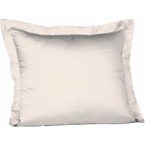 Атласная наволочка Fleuresse Mako однотонная, фарфор 9050, размер 35х40 см