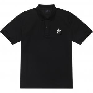 Футболка поло New York Yankees Basic Logo SS24 унисекс черная MLB