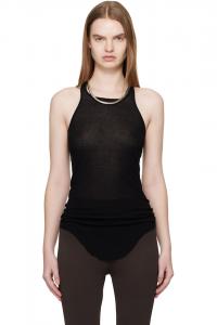 Базовая ребристая майка Temple Rick Owens, черный