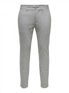 ONLY & SONS Брюки чинос "Марк" - приталенный крой - светло-серый цвет