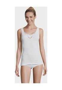 Женская майка из цветочного кружева Con-Ta, белый