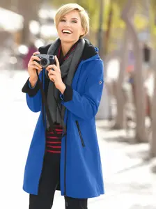 Повседневная куртка из софтшелла с капюшоном Casual Looks, синий