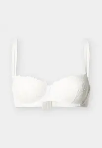 Бюстгальтер «дикий цветок» с розовыми вставками на косточках. Undress Code, White