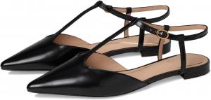 Балетки Cole Haan Marlah T-Strap Ballet Flats, Black Box Leather